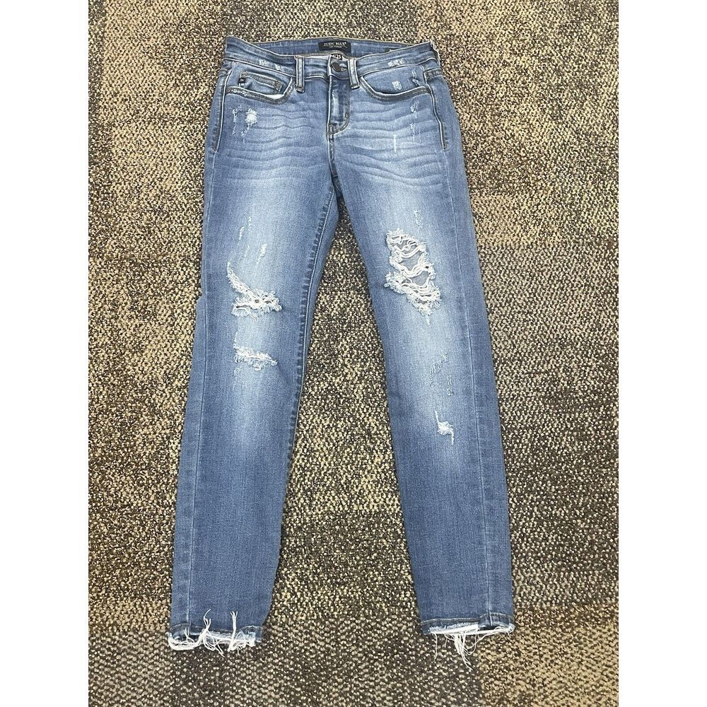 Women's Size 1/25 Mid Rise Skinny Fit Judy Blue Jeans JB82127MD